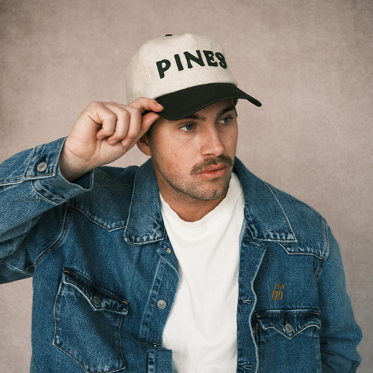 Wool Two-Tone Cap (Oat / Forest)