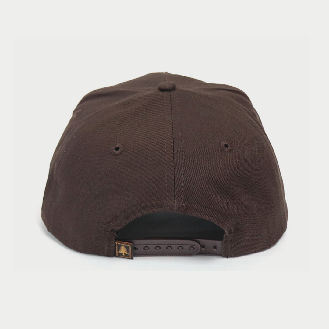 Canvas Letter Cap - Brown