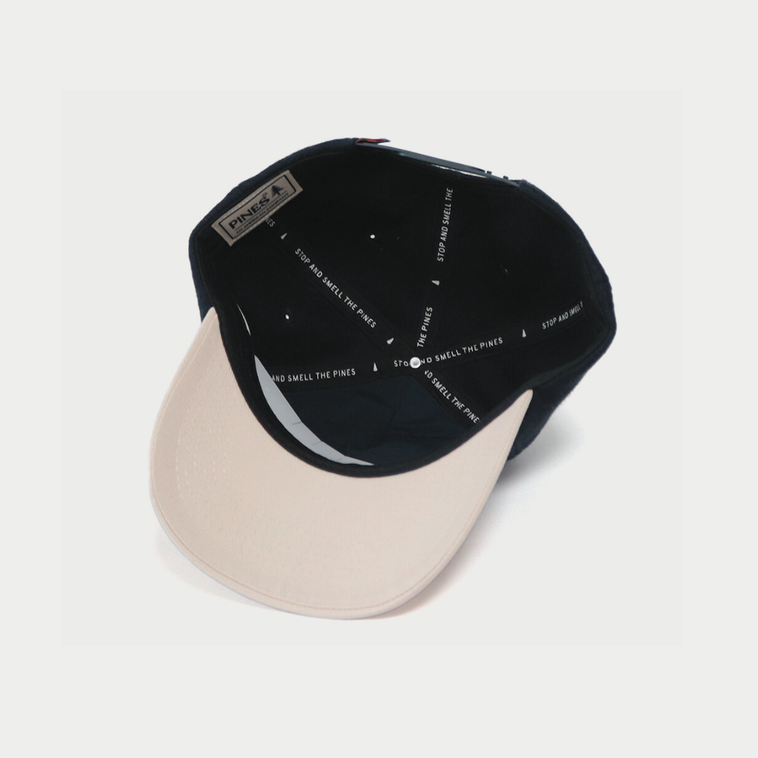 Wool Cap - Navy / Oat