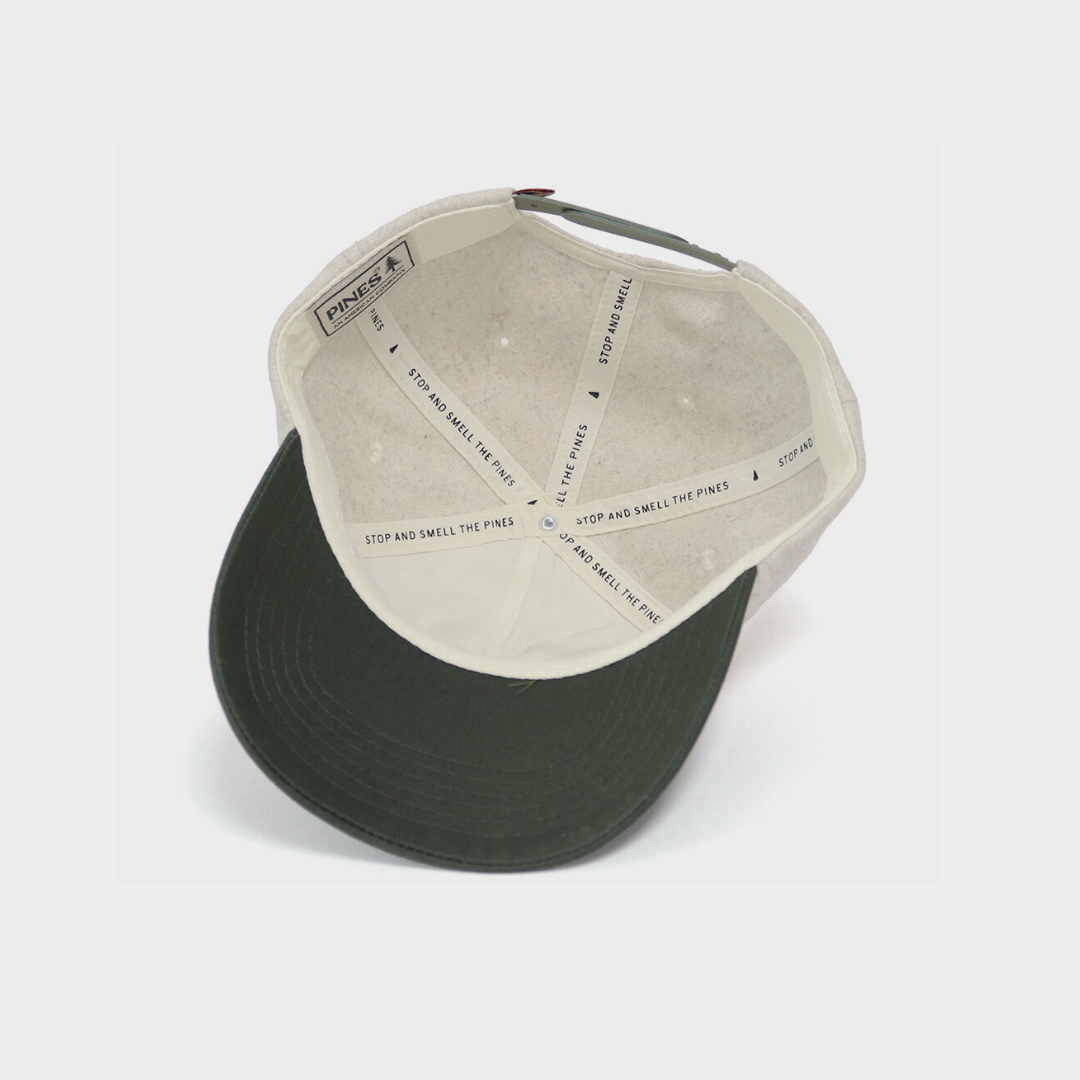 Wool Cap - Oat / Forest