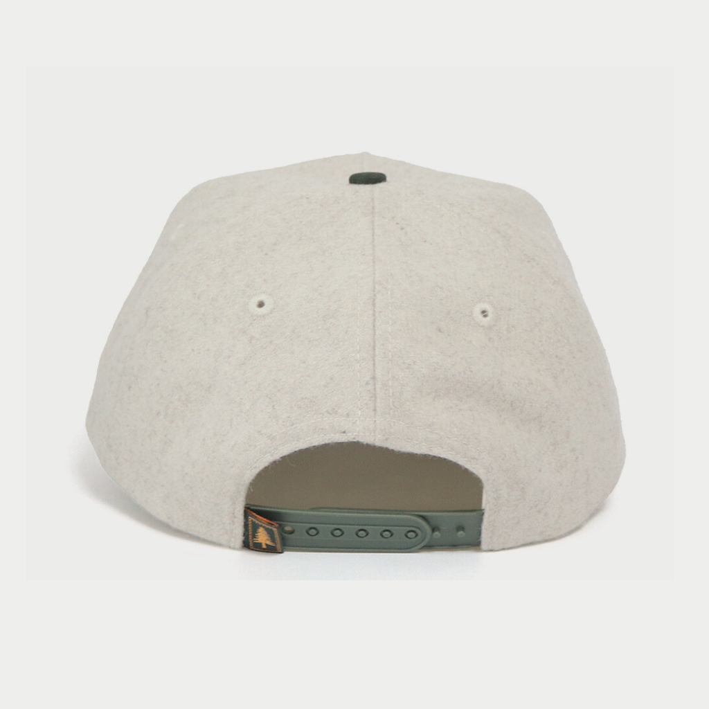 Wool Cap - Oat / Forest
