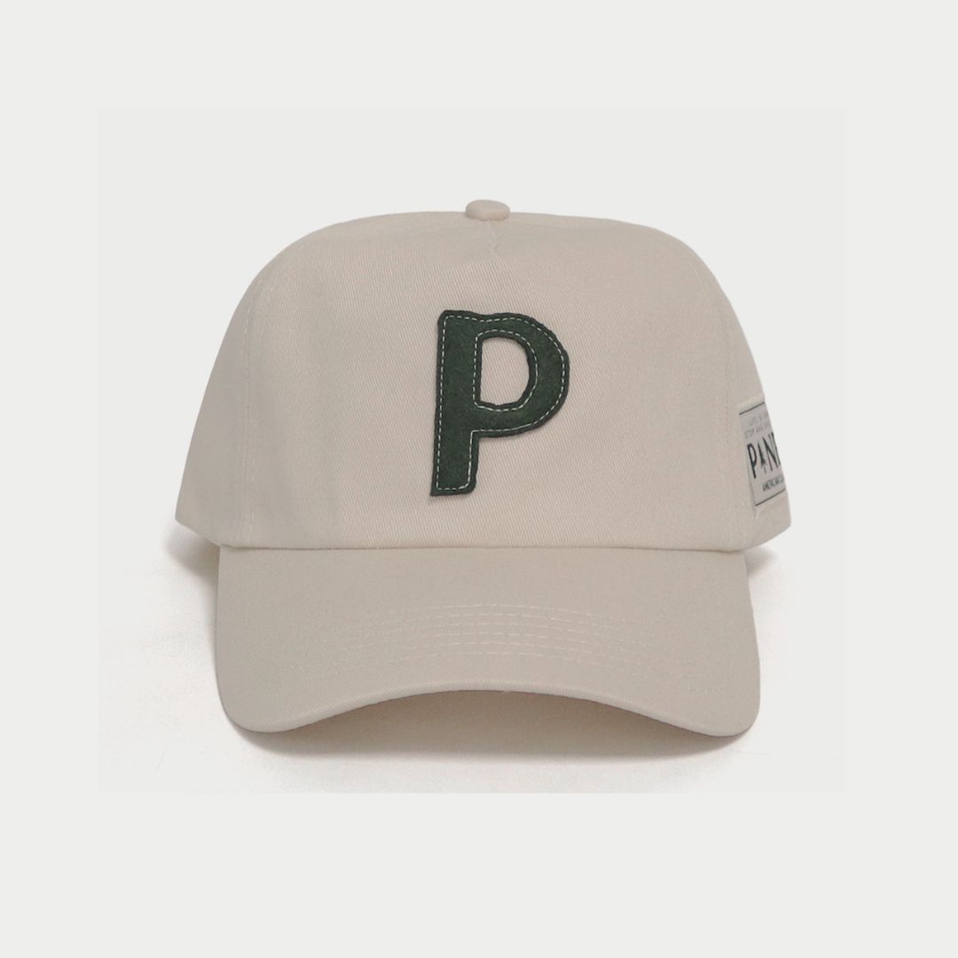 Canvas Letter Cap - Tan