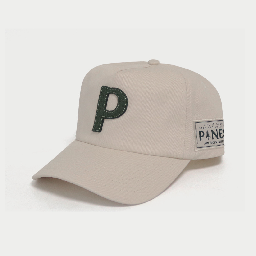 Canvas Letter Cap - Tan