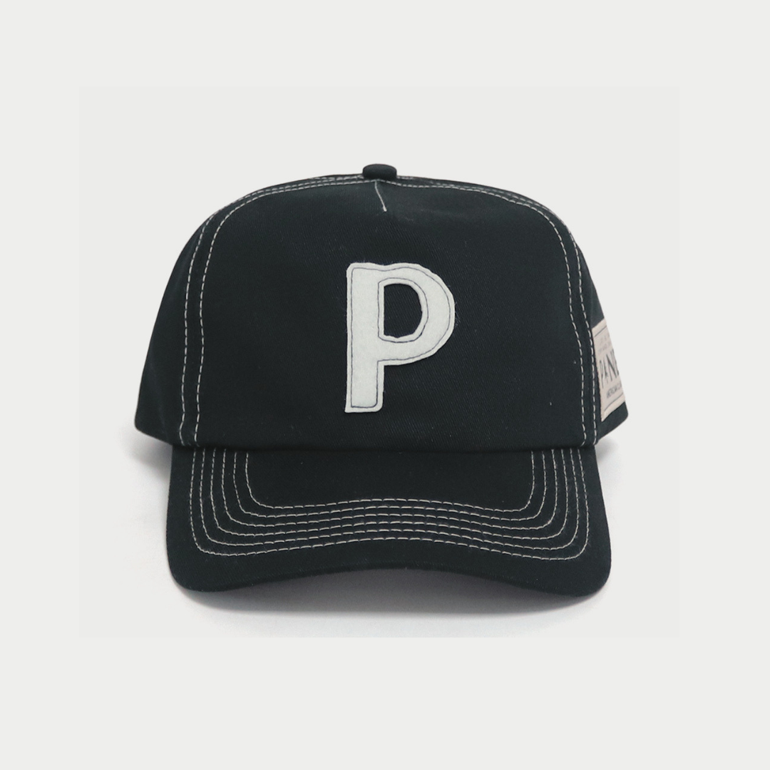 Canvas Letter Cap - Black