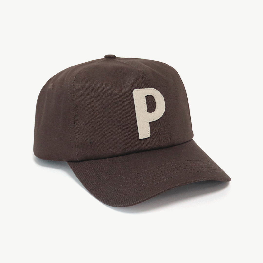 Letter Cap - Brown
