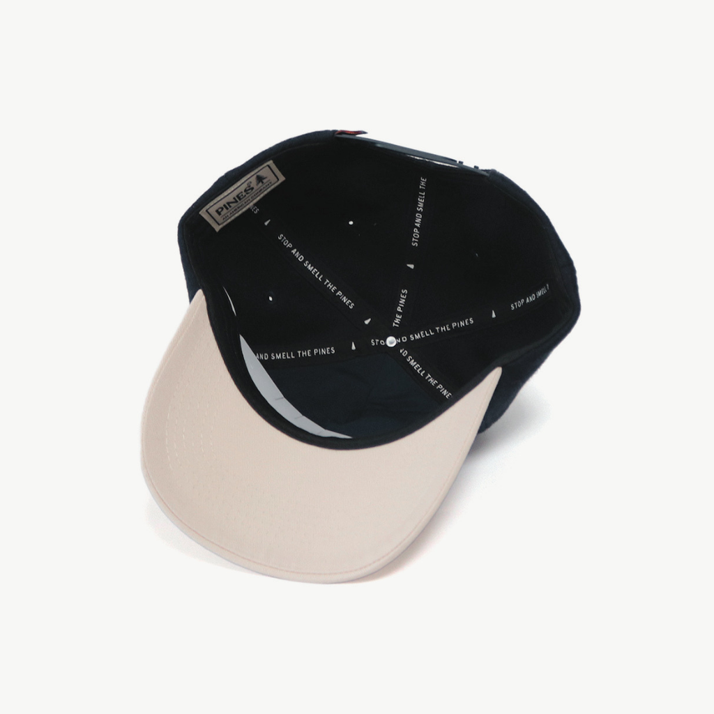 Wool Cap - Navy / Oat