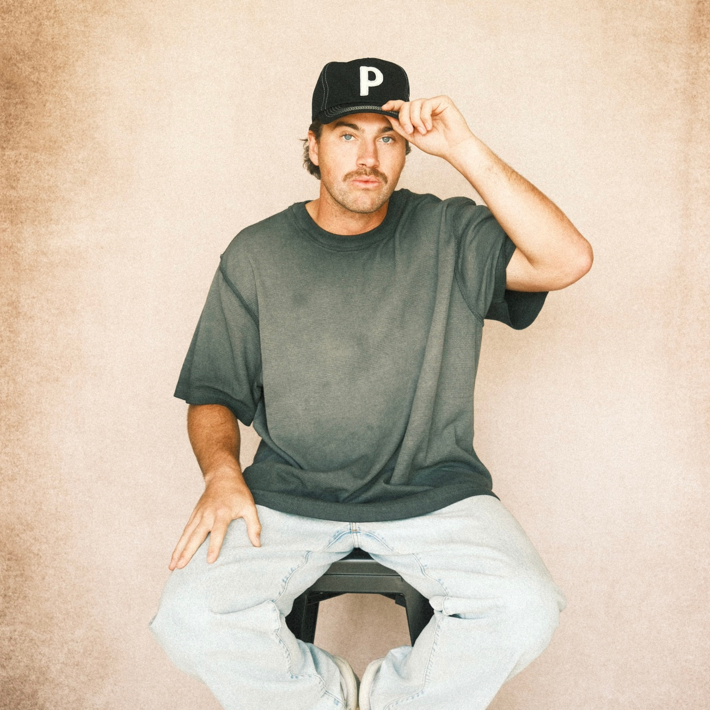 Canvas Letter Cap - Black