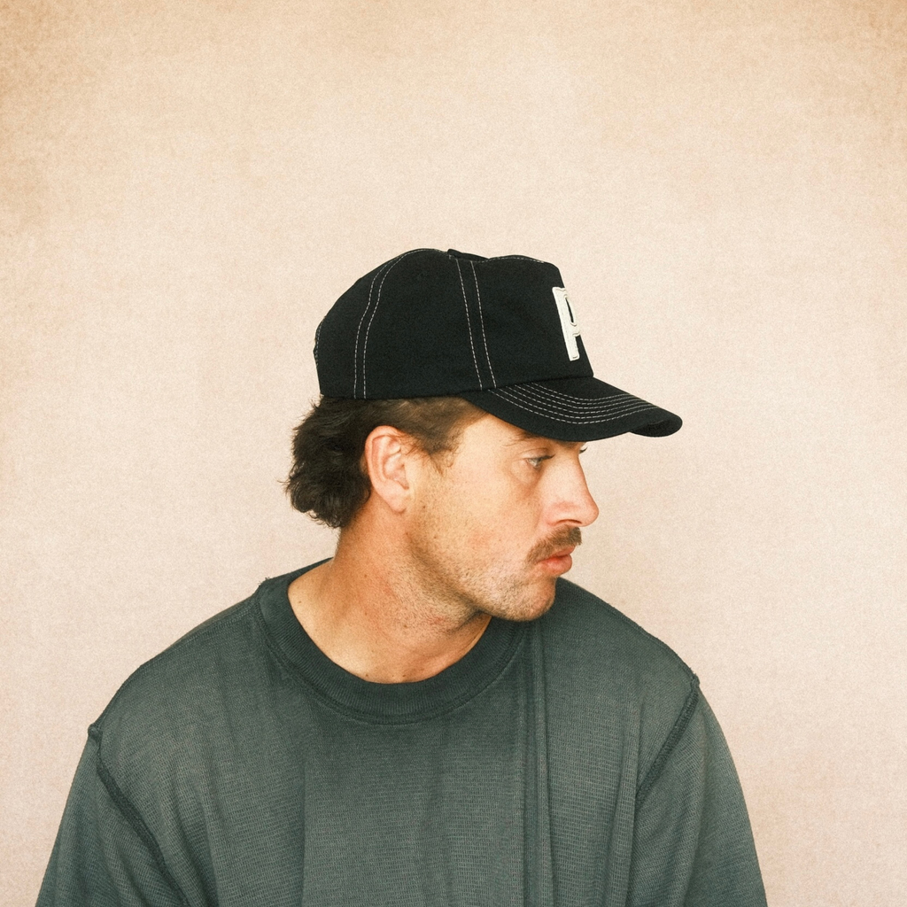 Canvas Letter Cap - Black