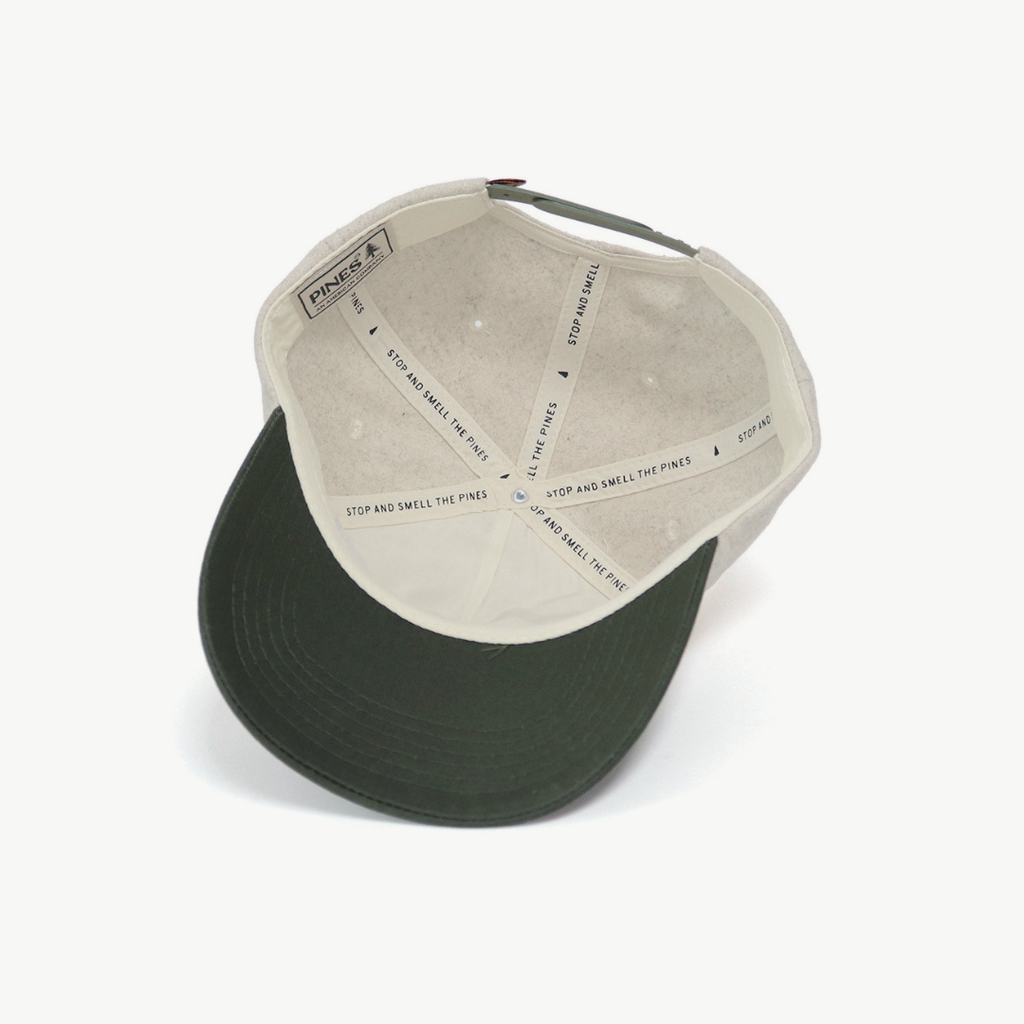 Wool Cap - Oat / Forest