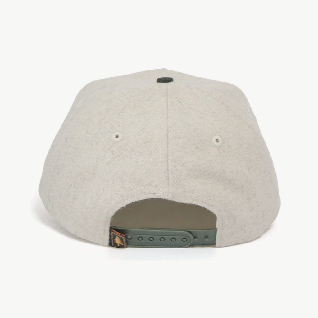Wool Cap - Oat / Forest