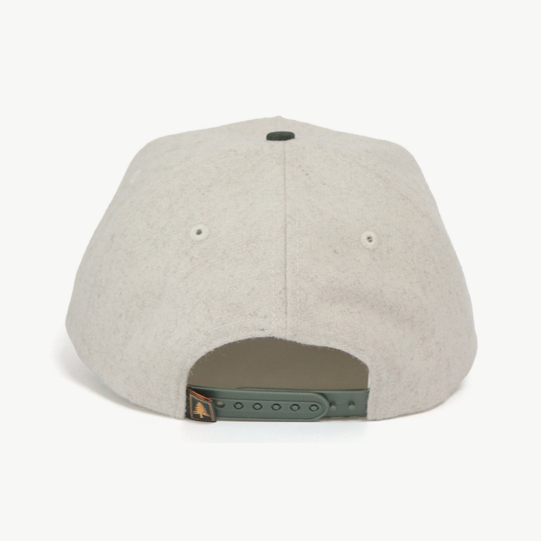 Wool Cap - Oat / Forest