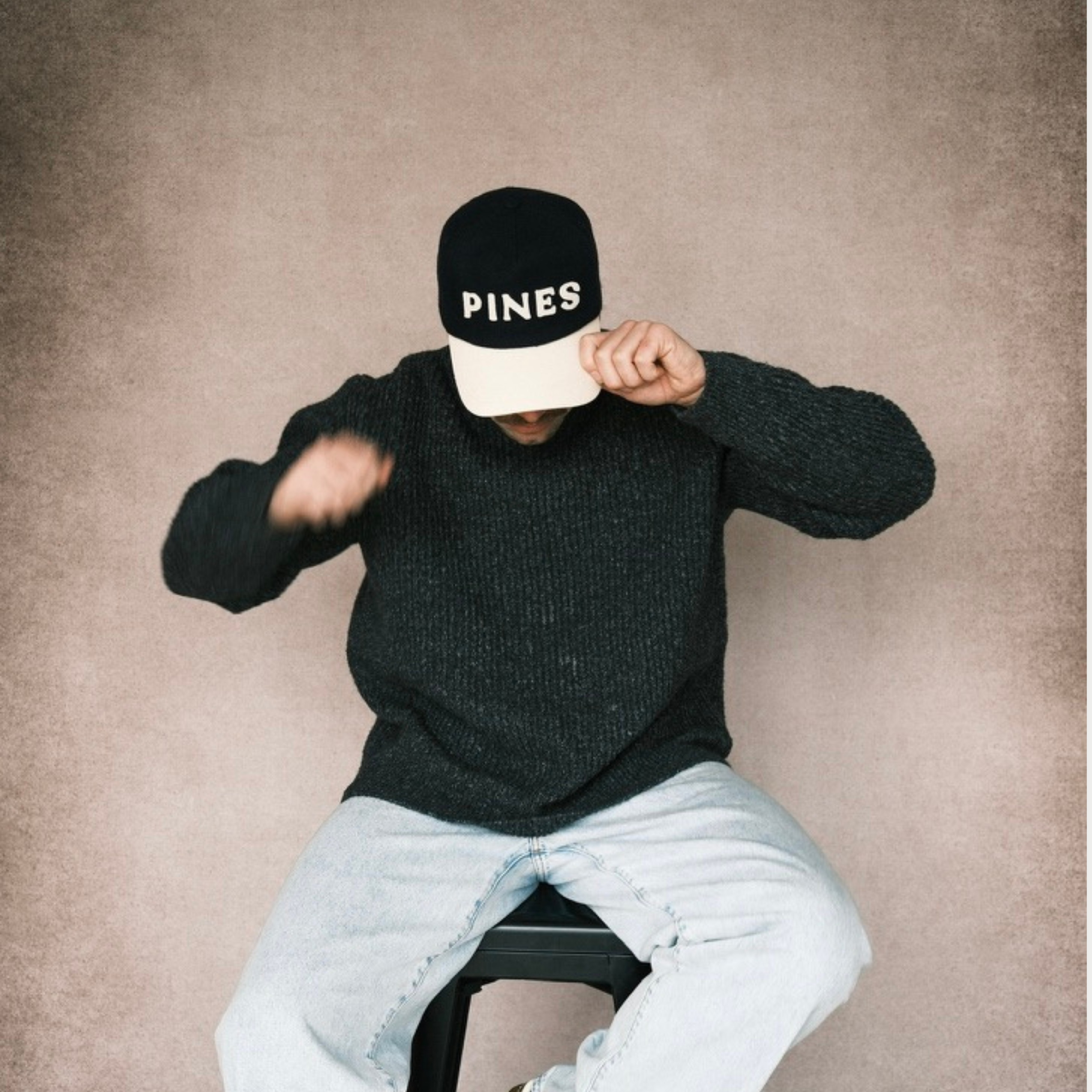 Wool Cap - Navy / Oat