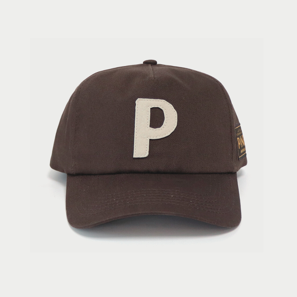 Canvas Letter Cap - Brown