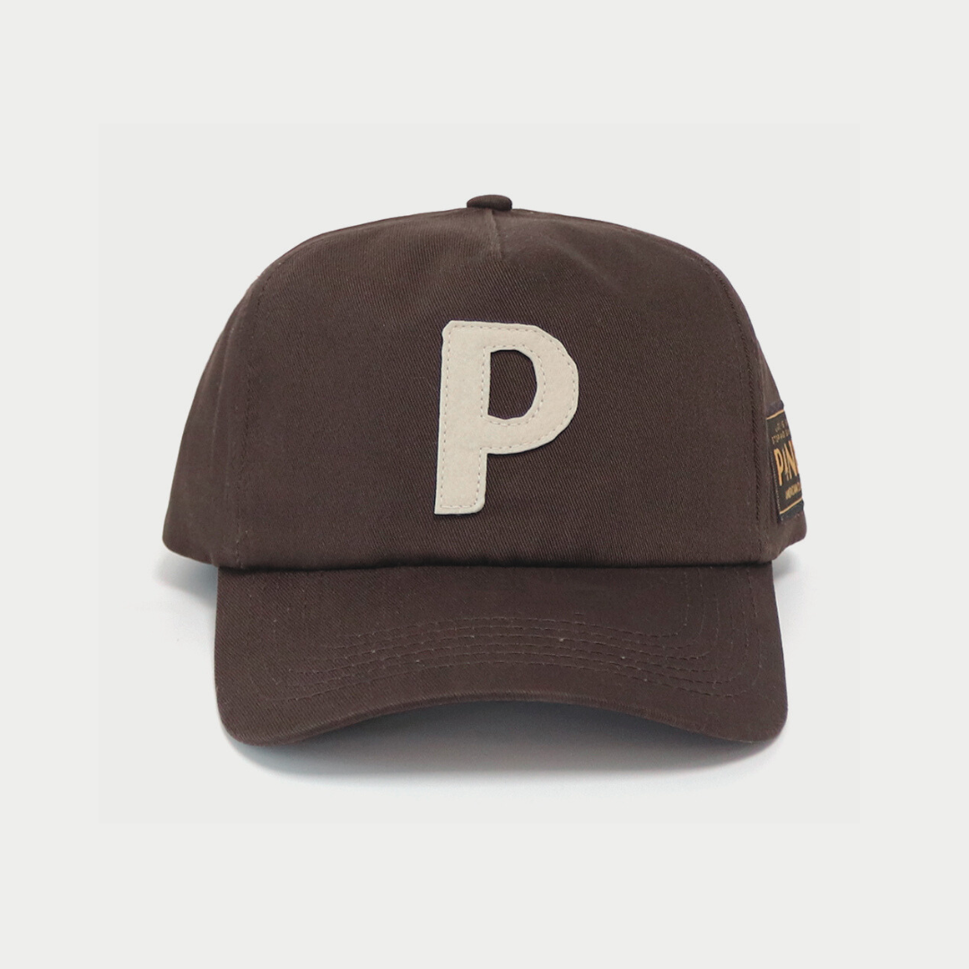 Canvas Letter Cap - Brown