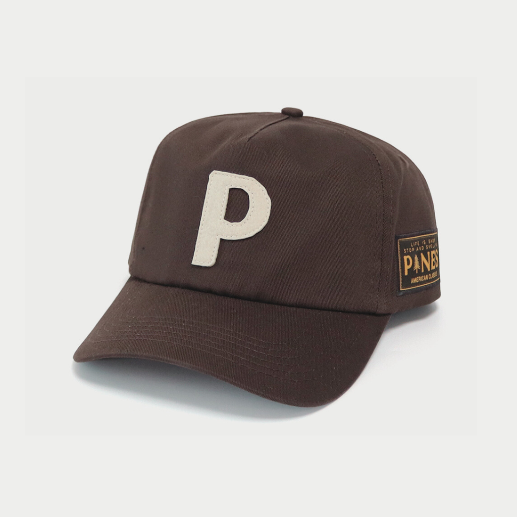Canvas Letter Cap - Brown