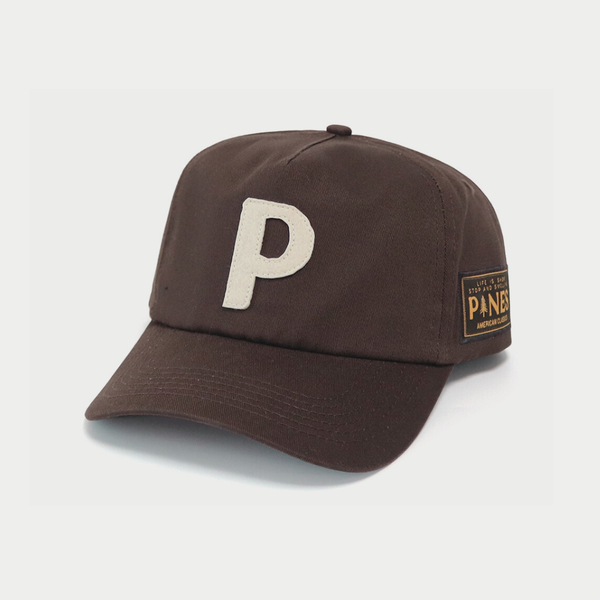 Canvas Letter Cap - Brown