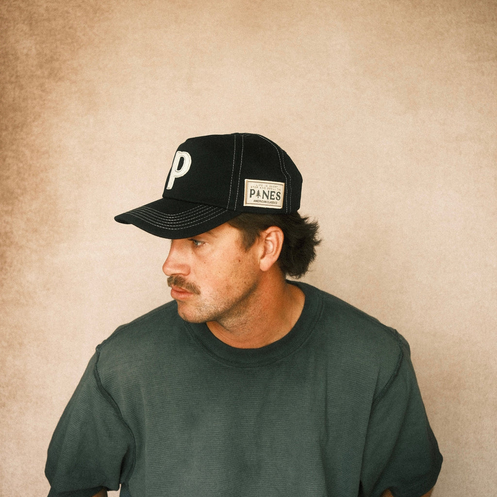Canvas Letter Cap - Black