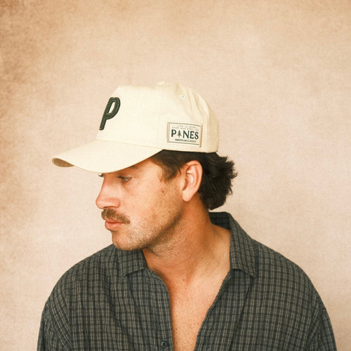 Canvas Letter Cap - Tan