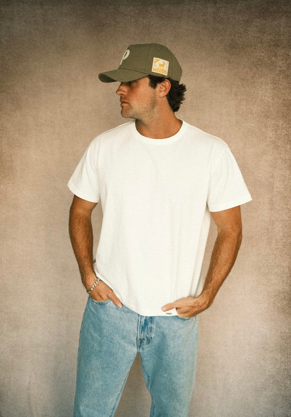 Short-Sleeve Cotton Tee - White