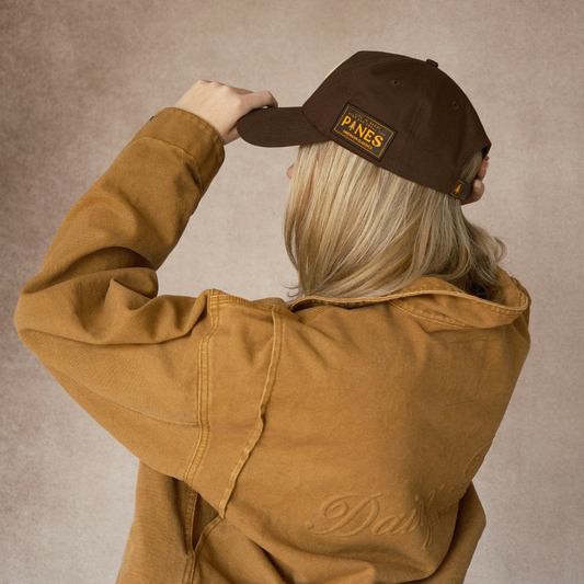 Canvas Letter Cap (Brown)